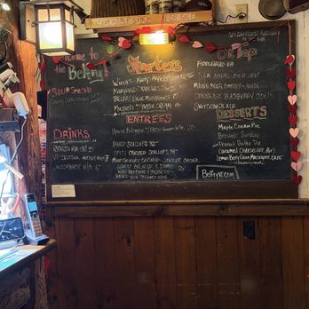 The Belfry - Specials 2.21.26 - New American Near Me - Montgomery Center, Vermont The Belfry - Specials 2.21.26 - New American Near Me - Montgomery Center, Vermont