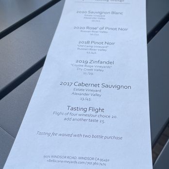 Bellacana Vineyards - Wine Bars Near Me - Windsor, California