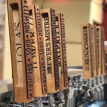 The Zone at Clemson - a row of beer taps - Sports Bars Near Me - Middletown, New York The Zone at Clemson - a row of beer taps - Sports Bars Near Me - Middletown, New York