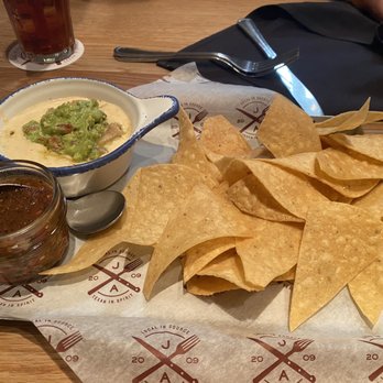 Jack Allen's Kitchen - Queso and salsa and chips - Southern Near Me - Round Rock, Texas