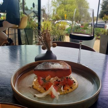 In Bloom - Salmon had a crunchy top that was so good. - New American Near Me - Paso Robles, California