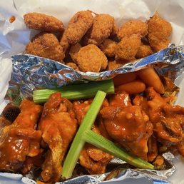10 Piece Party Wing Combo. Honey Hot. Corn Nugz onside. 10 Piece Party Wing Combo. Honey Hot. Corn Nugz onside.
