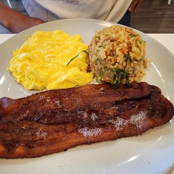 Break + Feast - Two eggs with bacon and fried rice - Breakfast & Brunch Near Me - Koloa, Hawaii