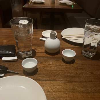 Matsuhisa - Small sake bottle - 4 shots per person. I was like " Is this little bottle magical" - Sushi Bars Near Me - Denver, Colorado Matsuhisa - Small sake bottle - 4 shots per person. I was like " Is this little bottle magical" - Sushi Bars Near Me - Denver, Colorado