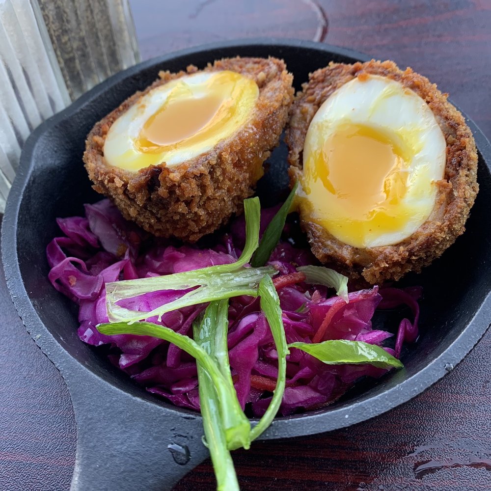 Elliotts an Urban Kitchen - Scotch Egg - New American Near Me - Spokane, Washington Elliotts an Urban Kitchen - Scotch Egg - New American Near Me - Spokane, Washington