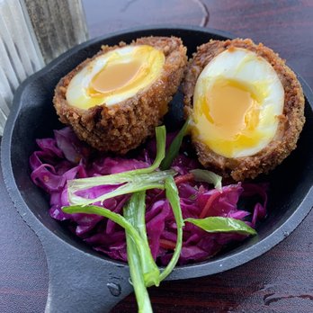 Elliotts an Urban Kitchen - Scotch Egg - New American Near Me - Spokane, Washington Elliotts an Urban Kitchen - Scotch Egg - New American Near Me - Spokane, Washington