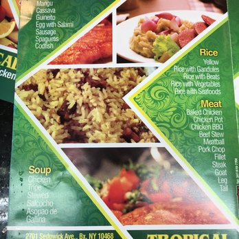 Tropical Rotisserie Chicken - the menu - Latin American Near Me - Bronx, New York Tropical Rotisserie Chicken - the menu - Latin American Near Me - Bronx, New York