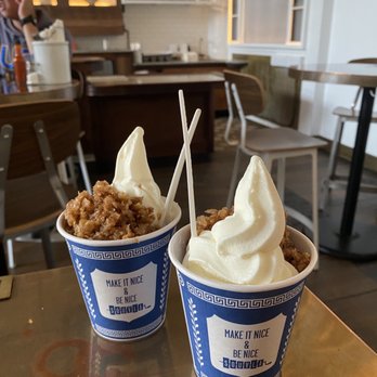 Souvla - Baklava Crumbles & Honey Syrup Frozen Greek Yogurt - Greek Near Me - San Francisco, California