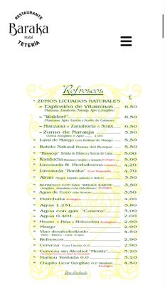Menu photo 2 Baraka Órgiva, GR