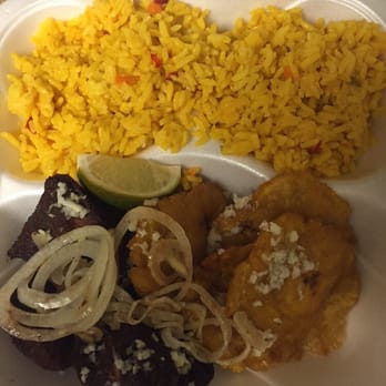 Don Carlin - Pork chuck dinner with yellow rice and tostones. - Cuban Near Me - Sunrise, Florida
