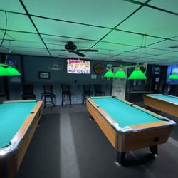 Hide-A-Way Club - Tv, pool tables, new flooring and ceiling