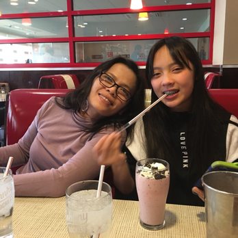 Johnny Rockets - Mom and daughter shared the shake of the month... rich and sweet - Diners Near Me - Reno, Nevada