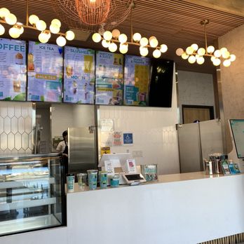 Cafe Bottega - Order Counter with Kiosk on Right - Coffee & Tea Near Me - Riverside, California