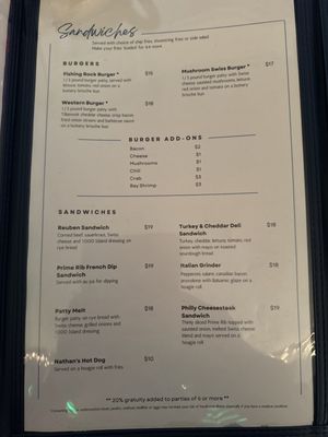 Menu photo 1 Fishing Rock Eatery and Lounge Depoe Bay, OR Menu photo 1 Fishing Rock Eatery and Lounge Depoe Bay, OR