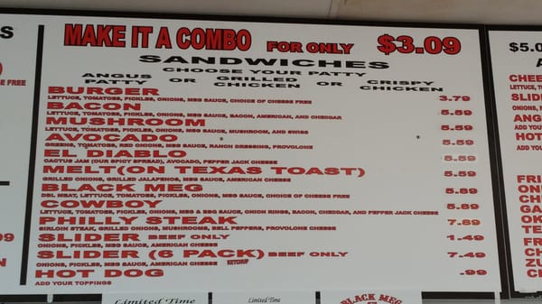 Menu photo 4 Black Meg 43 Killeen, TX Menu photo 4 Black Meg 43 Killeen, TX
