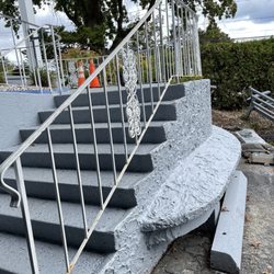 Hughes Health & Rehabilitation - Fixed & repainted front stairs