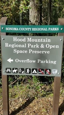 Hood Mountain Regional Park parking lot by null