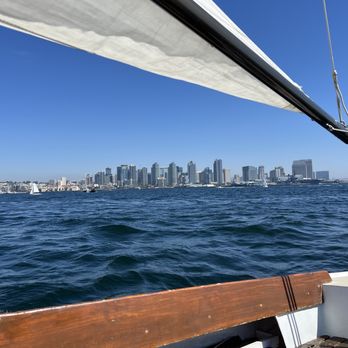 Convair Sailing Club - View from the tiller as we sail past San Diego. - Sailing Near Me - San Diego, California Convair Sailing Club - View from the tiller as we sail past San Diego. - Sailing Near Me - San Diego, California