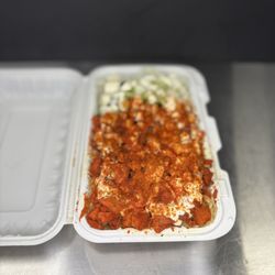 Chicken over rice extra HOT