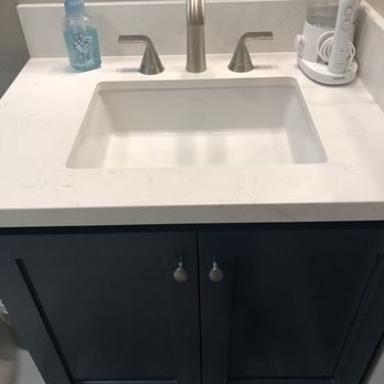 Stasya Tile & Stone - Downstairs bathroom vanity - Kitchen & Bath Near Me - Sylmar, California Stasya Tile & Stone - Downstairs bathroom vanity - Kitchen & Bath Near Me - Sylmar, California