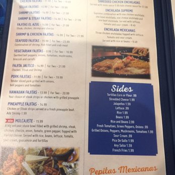 El Azul Grande - Menu 3 - Mexican Near Me - Pikeville, Kentucky
