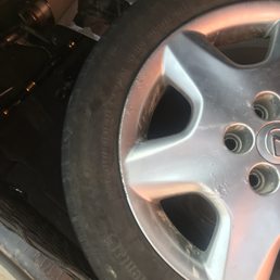 Tire on backward Tire on backward