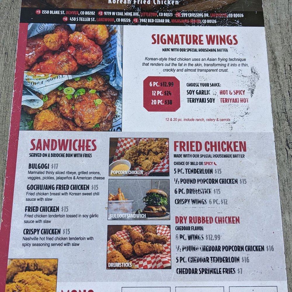 Menu Menu