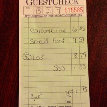 Mama D's - Our check - Pizza Near Me - Calvert City, Kentucky