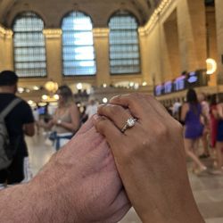 Eduardo Accostupa Jewelry Designer - Engagement ring in action NYC!