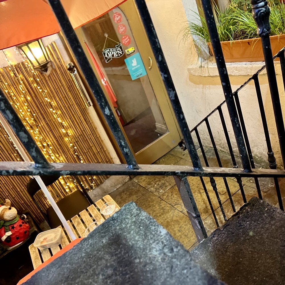 Maneki - Outside, down the stairs to enter establishment - Japanese Near Me - Dublin 2, D
