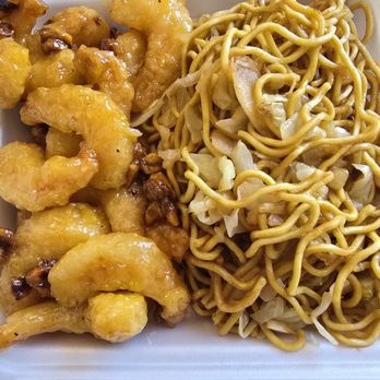 Panda Express - Chowmein, honey walnut shrimp - Chinese Near Me - Flower Mound, Texas