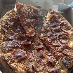 Domino's Pizza - Burnt with raw dough