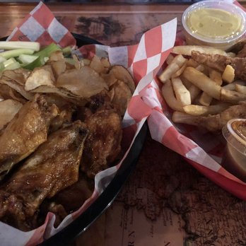 Publick House - Spicy Teriyaki Wing basket (left), Chicken Tender basket (right) - American Near Me - Columbia, South Carolina