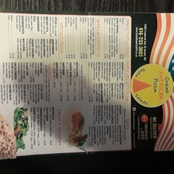 Great American Pizza - Menu