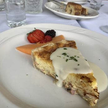 Stella - A Kitchen & Bar - Quiche with sauce mornay - New American Near Me - Lakewood, New York Stella - A Kitchen & Bar - Quiche with sauce mornay - New American Near Me - Lakewood, New York