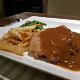 Pork chop lunch set.