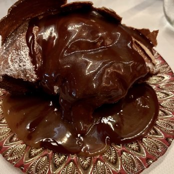 Tony's - Soufflé with sauce (caramel and chocolate) - Italian Near Me - Houston, Texas Tony's - Soufflé with sauce (caramel and chocolate) - Italian Near Me - Houston, Texas