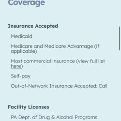 Lansdowne Treatment Services - Coverage