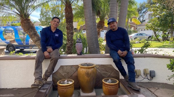 Meet our crew - “Ivan came to our house to fix our fountain on a Friday and in rush hour when we really needed him! We had a party the next day – and he was over immediately. His work was excellent and the fountain got repaired.” – Layla Shaikley Meet our crew - “Ivan came to our house to fix our fountain on a Friday and in rush hour when we really needed him! We had a party the next day – and he was over immediately. His work was excellent and the fountain got repaired.” – Layla Shaikley