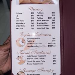 McDonogh Nail & Spa - Peak at the menu