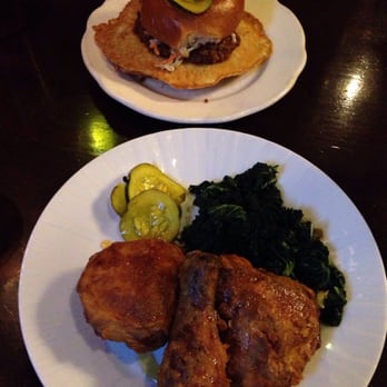 State Park - Tabasco honey fried chicken and pork chop sandwich - New American Near Me - Cambridge, Massachusetts State Park - Tabasco honey fried chicken and pork chop sandwich - New American Near Me - Cambridge, Massachusetts