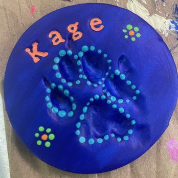 Cholla Afterlife - Handmade painted paw print - Blue - Pet Cremation Services Near Me - Tucson, Arizona Cholla Afterlife - Handmade painted paw print - Blue - Pet Cremation Services Near Me - Tucson, Arizona