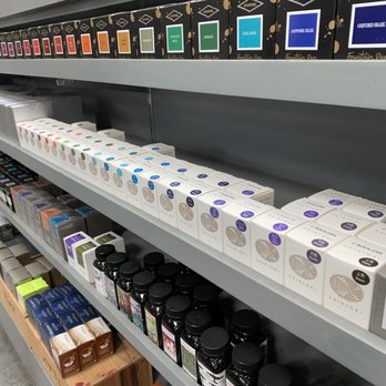 Flax Art & Design - A whole shelf of inks! There is also a binder, that have pages of inks swatches - Cards & Stationery Near Me - Oakland, California Flax Art & Design - A whole shelf of inks! There is also a binder, that have pages of inks swatches - Cards & Stationery Near Me - Oakland, California