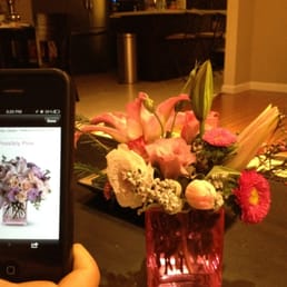 The actual bouquet looks nothing like the photo on their webpage... Missing at least half the flowers