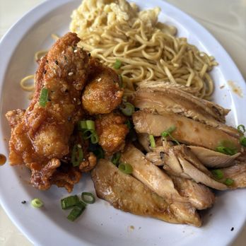 Moa Kai Hawaiian Diner - Korean chicken, shoyu chicken, garlic noodles, mac salad - you pick 2 - Hawaiian Near Me - Orlando, Florida Moa Kai Hawaiian Diner - Korean chicken, shoyu chicken, garlic noodles, mac salad - you pick 2 - Hawaiian Near Me - Orlando, Florida
