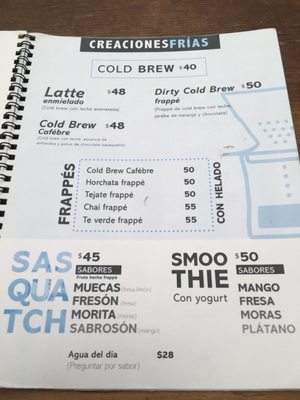 Menu photo 2 Cafébre Oaxaca, OAX