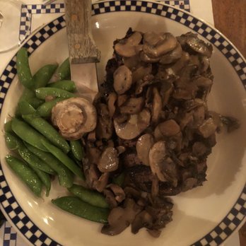 The Farmstead - New York Strip with mushrooms - Steakhouses Near Me - Cedarburg, Wisconsin