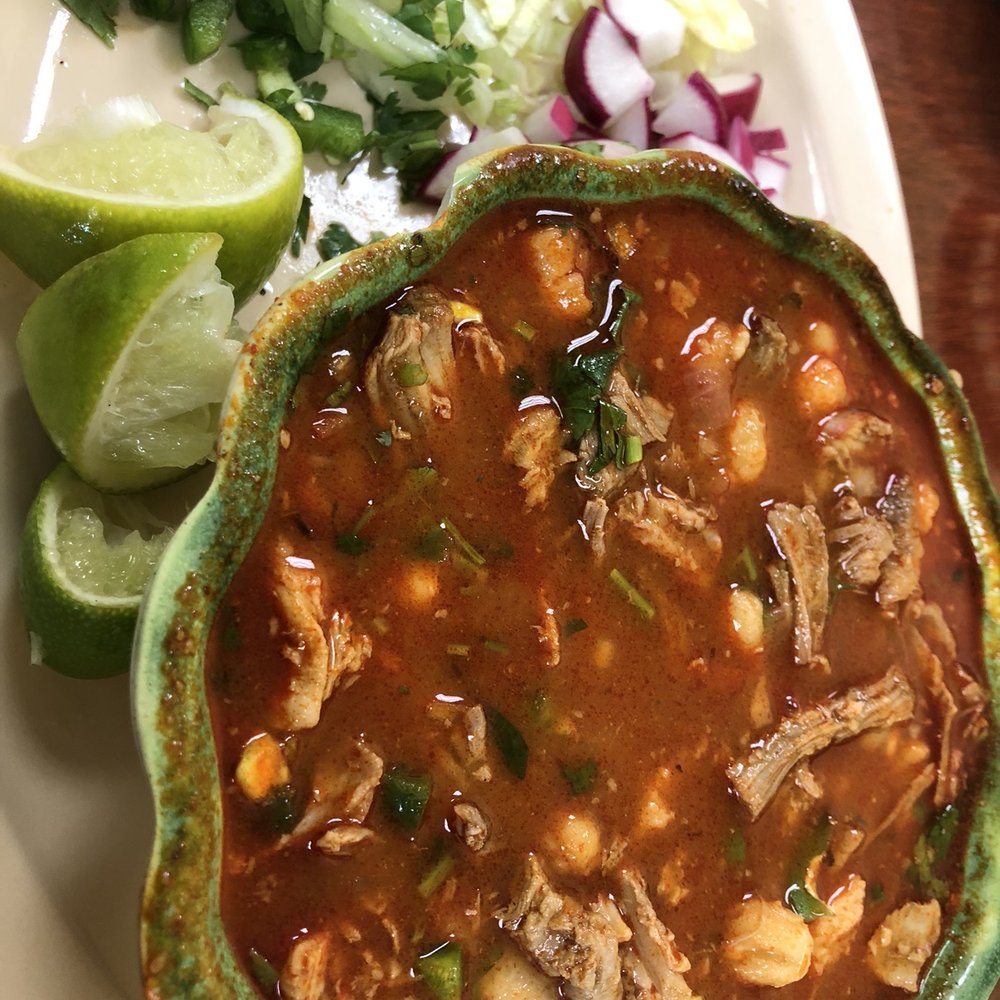 Mexpozole Restaurant - This is a MEDIUM Pozole Rojo $6.97. Delicious! - Breakfast & Brunch Near Me - Katy, Texas Mexpozole Restaurant - This is a MEDIUM Pozole Rojo $6.97. Delicious! - Breakfast & Brunch Near Me - Katy, Texas