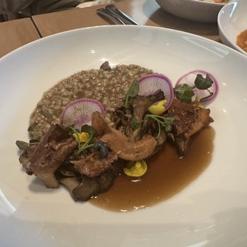 Knife Pleat - Mushroom risotto - French Near Me - Costa Mesa, California Knife Pleat - Mushroom risotto - French Near Me - Costa Mesa, California