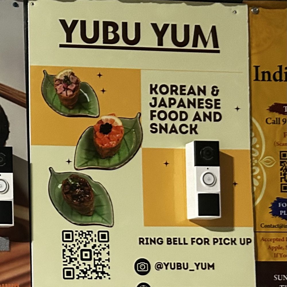 Yubu Yum - Midtown Eats doorbell and menu code - Food Delivery Services Near Me - Sacramento, California Yubu Yum - Midtown Eats doorbell and menu code - Food Delivery Services Near Me - Sacramento, California
